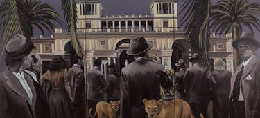 Original Realism People Painting by Professor Gerhard Silber