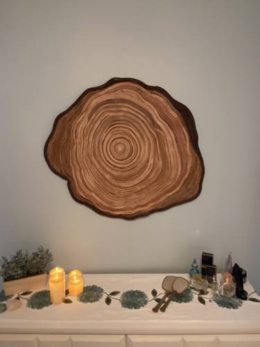 TREE LEATHER WALL ART REDWOOD #201 thumb