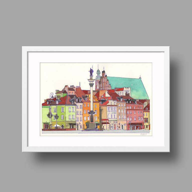 Original Impressionism Architecture Painting by Daria Maier