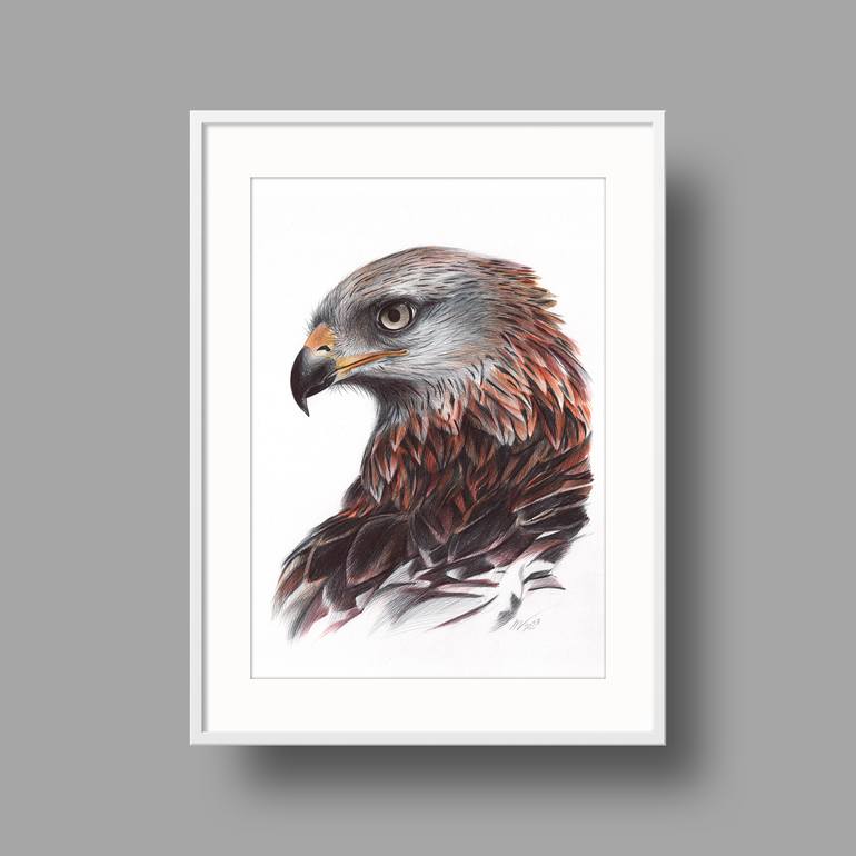 Original Photorealism Animal Drawing by Daria Maier