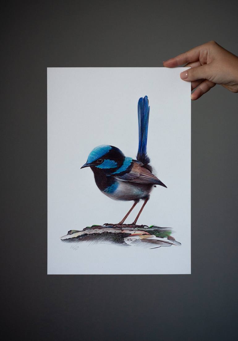 Original Photorealism Animal Drawing by Daria Maier