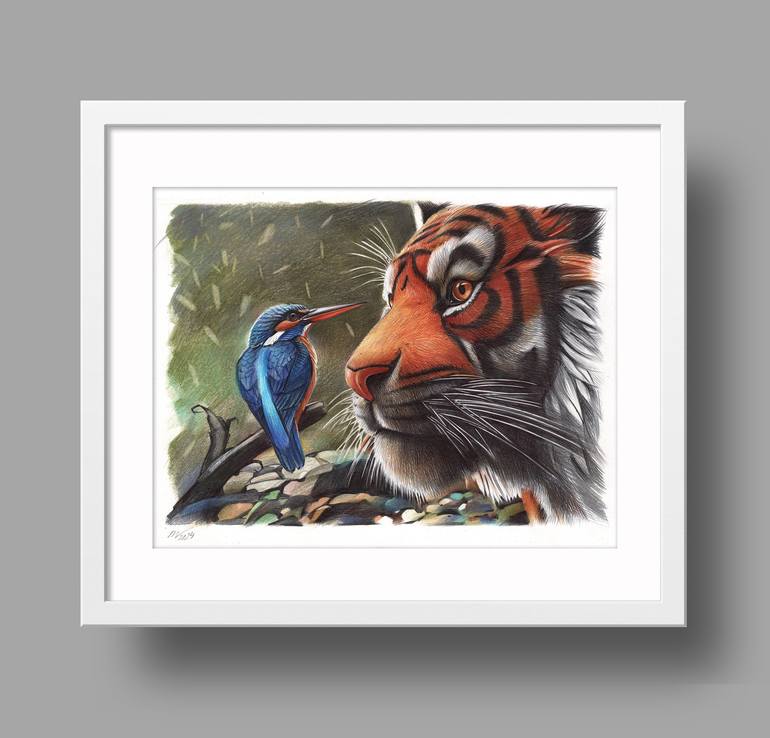 Original Photorealism Animal Drawing by Daria Maier