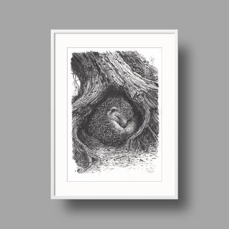 Original Documentary Animal Drawing by Daria Maier