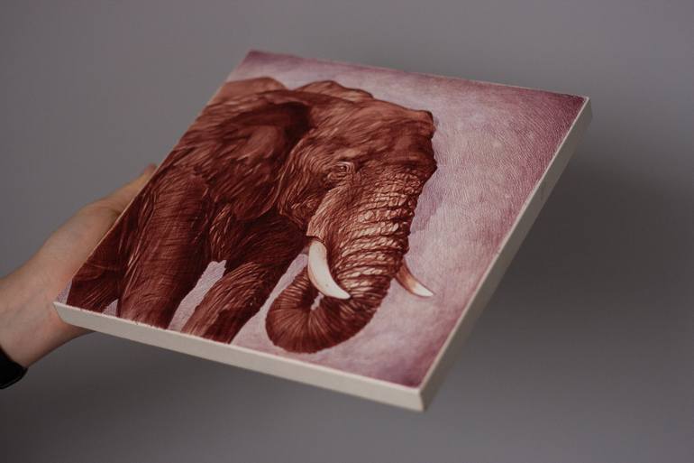 Original Photorealism Animal Drawing by Daria Maier