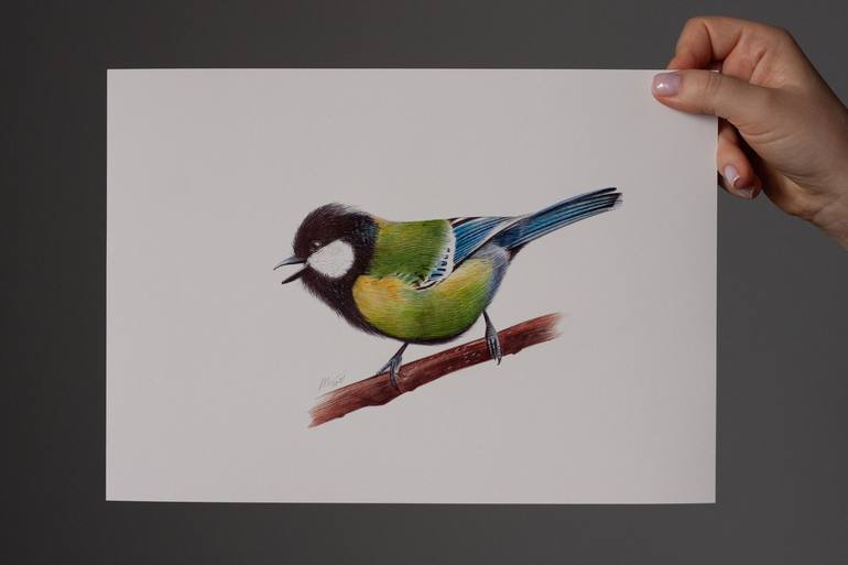 Original Photorealism Animal Drawing by Daria Maier