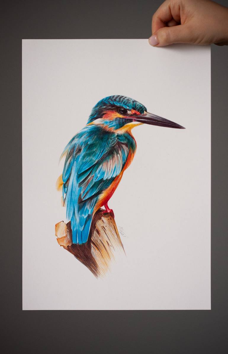 Original Photorealism Animal Drawing by Daria Maier