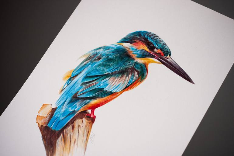 Original Photorealism Animal Drawing by Daria Maier