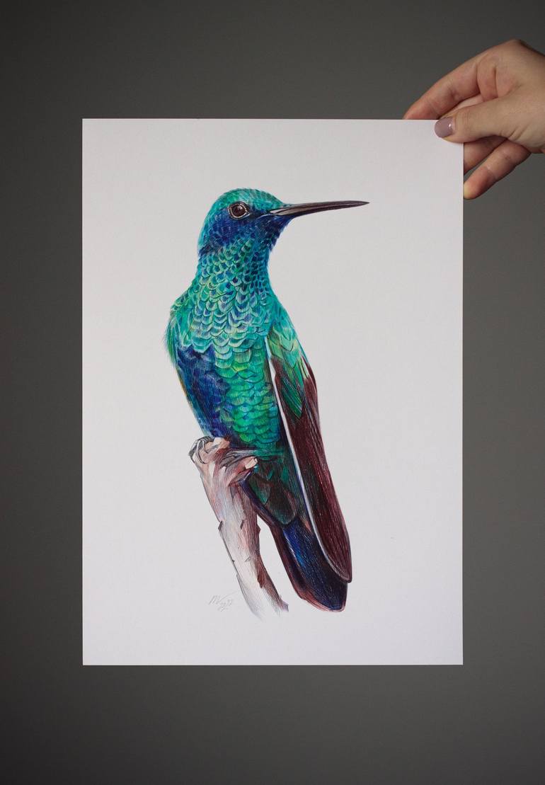 Original Photorealism Animal Drawing by Daria Maier