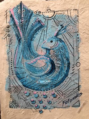Original Illustration Animal Painting by Philipa Ivanova