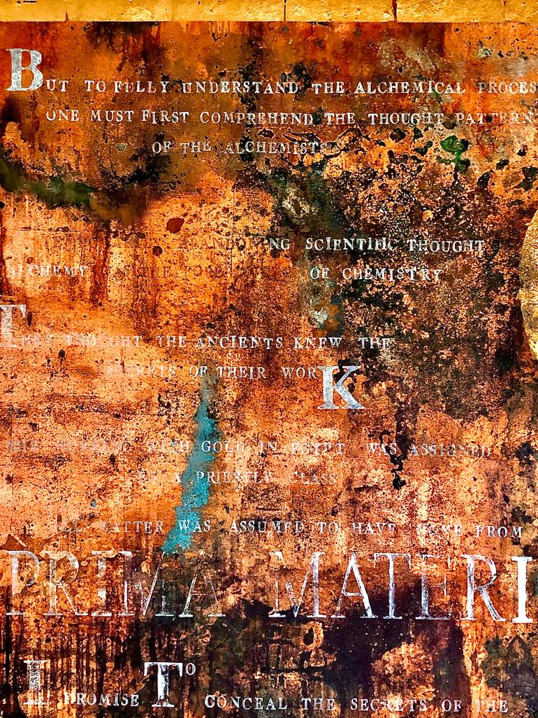 Original Abstract Typography Painting by Johnny Darko