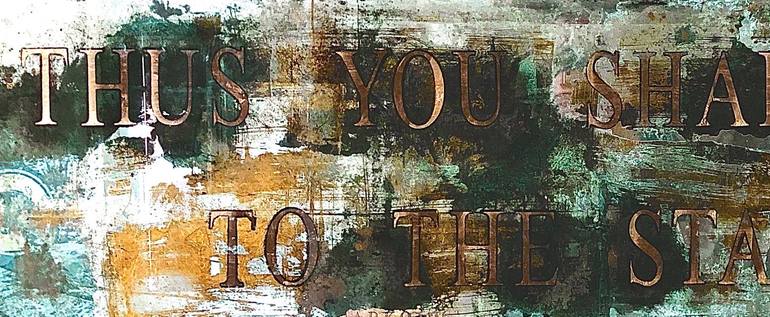 Original Abstract Typography Collage by Johnny Darko