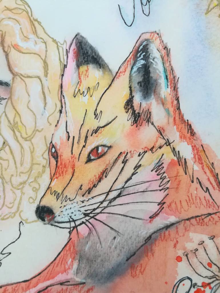 Original Contemporary Fantasy Drawing by Victoria Girerd