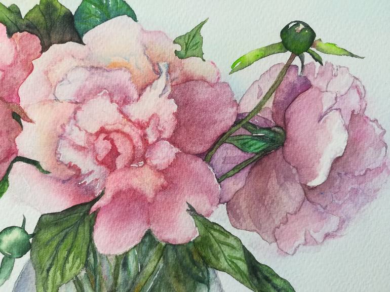 Original Floral Painting by Victoria Girerd