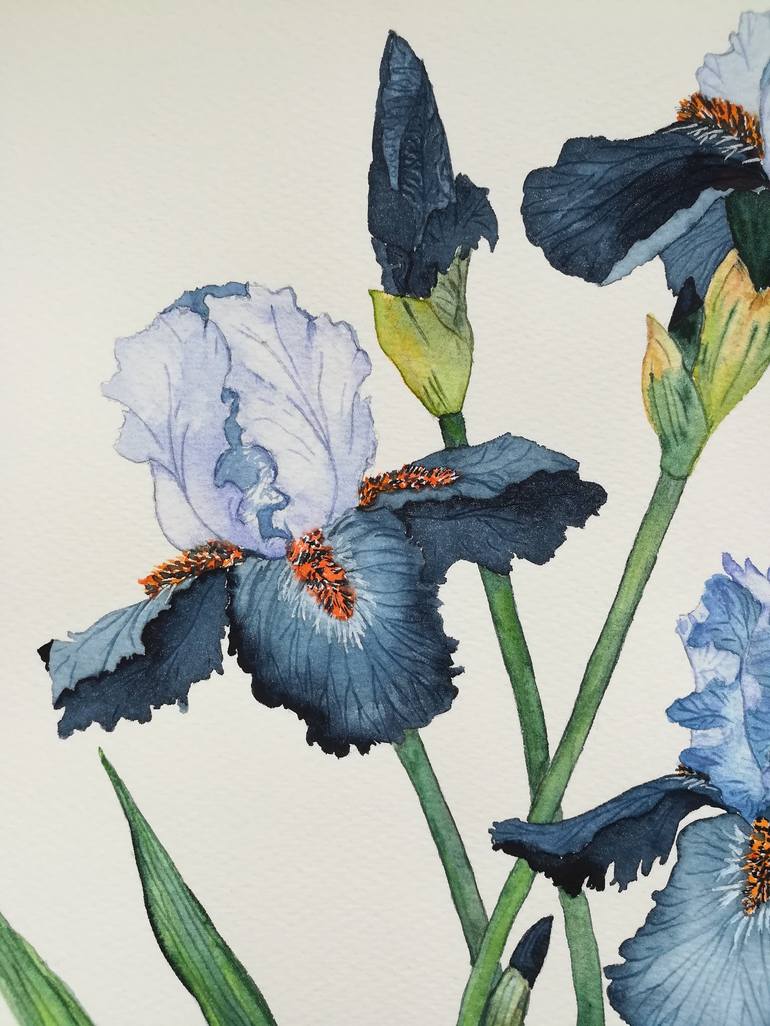 Original Minimalism Floral Painting by Victoria Girerd