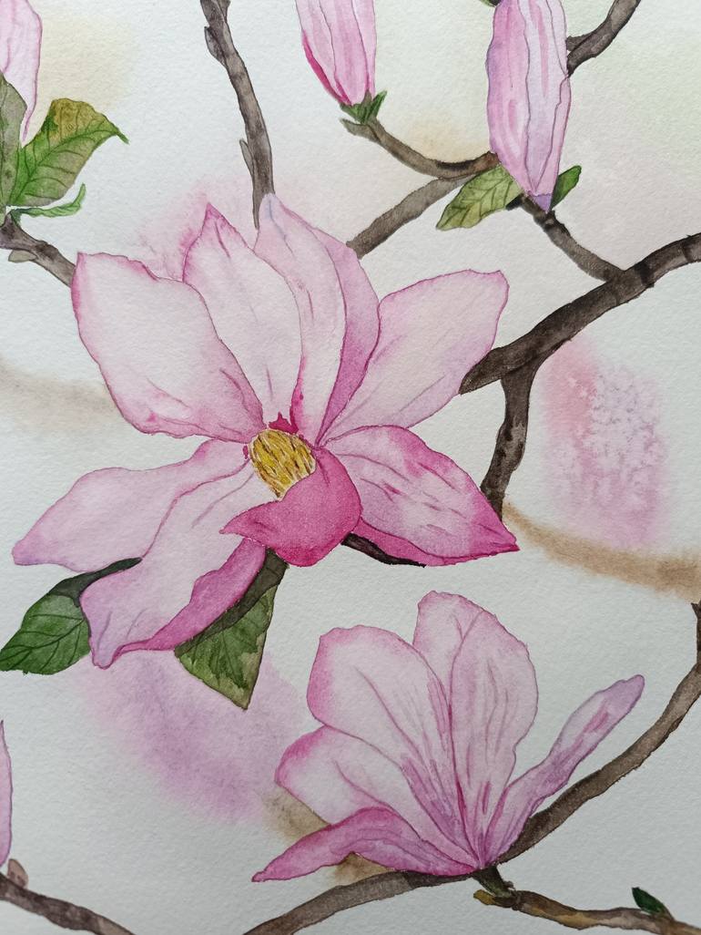 Original Floral Painting by Victoria Girerd