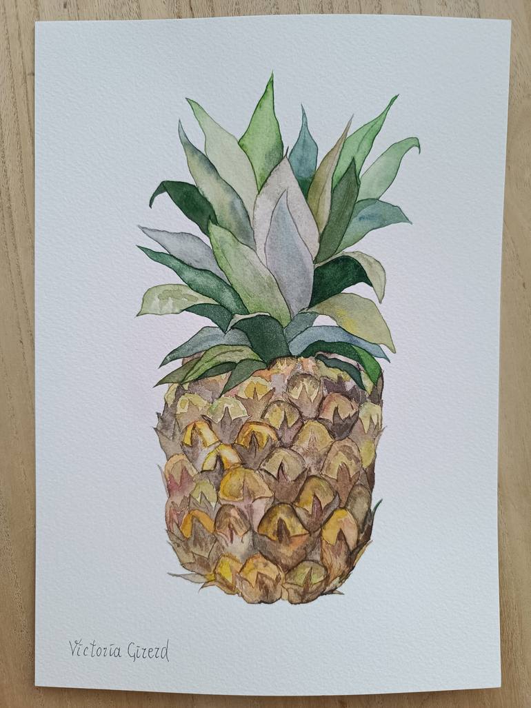 Original Minimalism Food & Drink Painting by Victoria Girerd