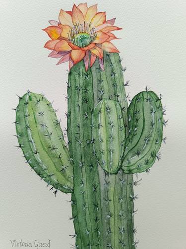 Original Figurative Floral Painting by Victoria Girerd