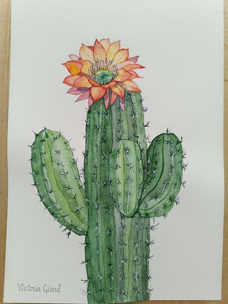 Original Figurative Floral Painting by Victoria Girerd