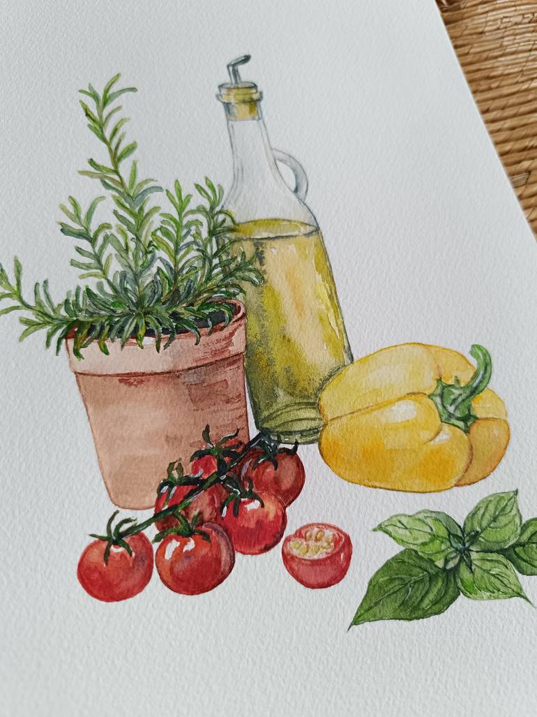 Original Realism Food & Drink Painting by Victoria Girerd