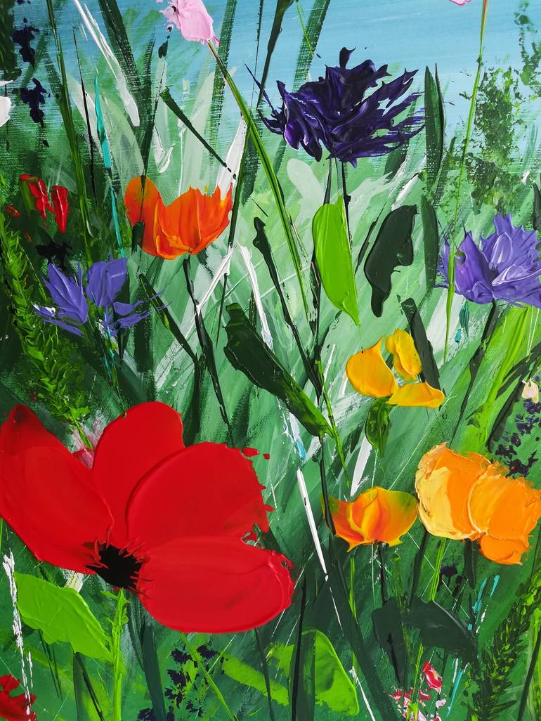 Original Floral Painting by Victoria Girerd