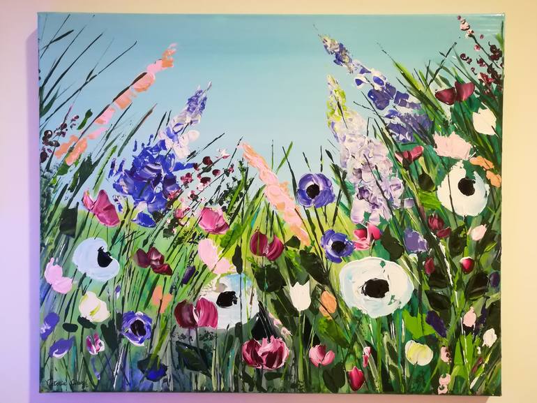 Original Floral Painting by Victoria Girerd