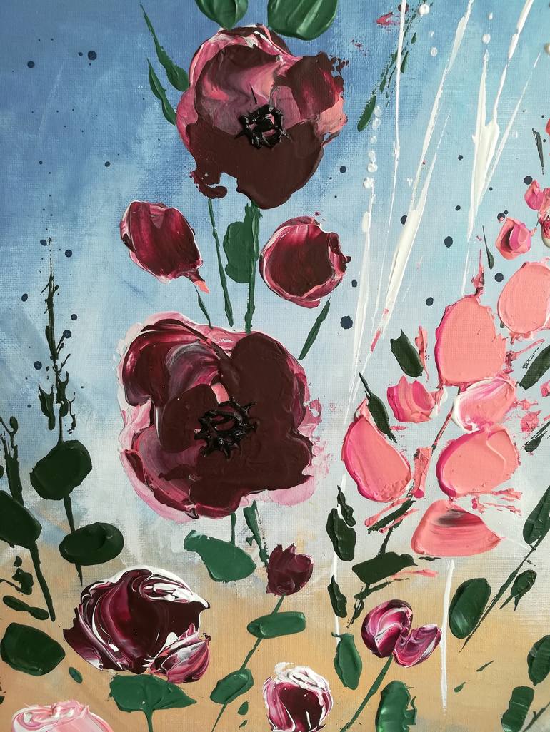 Original Floral Painting by Victoria Girerd