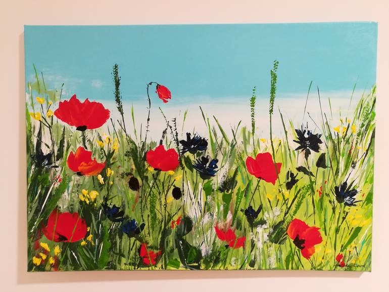 Original Floral Painting by Victoria Girerd