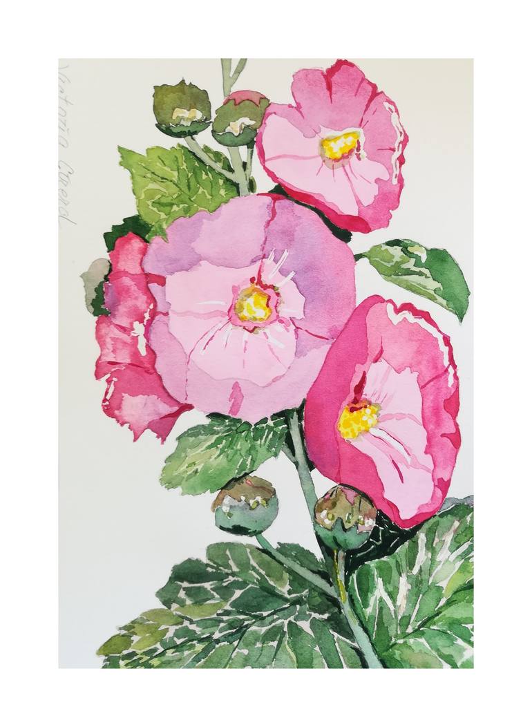 Original Realism Botanic Painting by Victoria Girerd