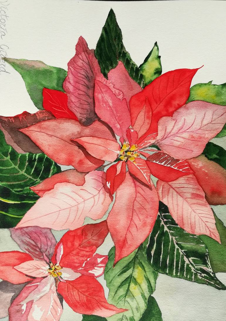 Original Fine Art Botanic Painting by Victoria Girerd