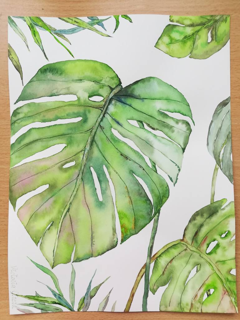 Original Illustration Botanic Painting by Victoria Girerd