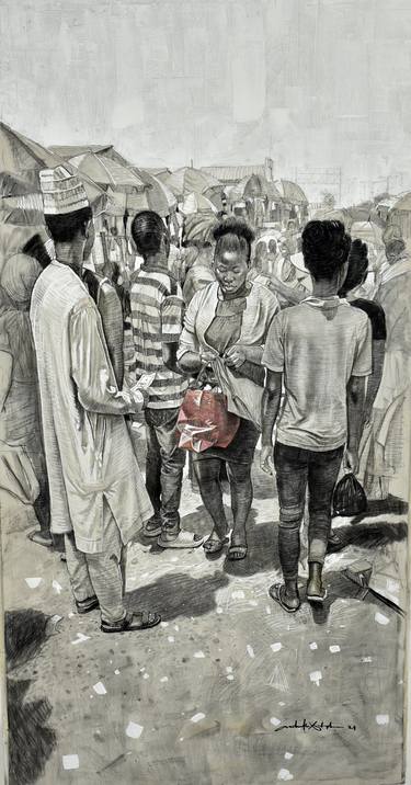 Print of People Drawings by Stephen Osuchukwu