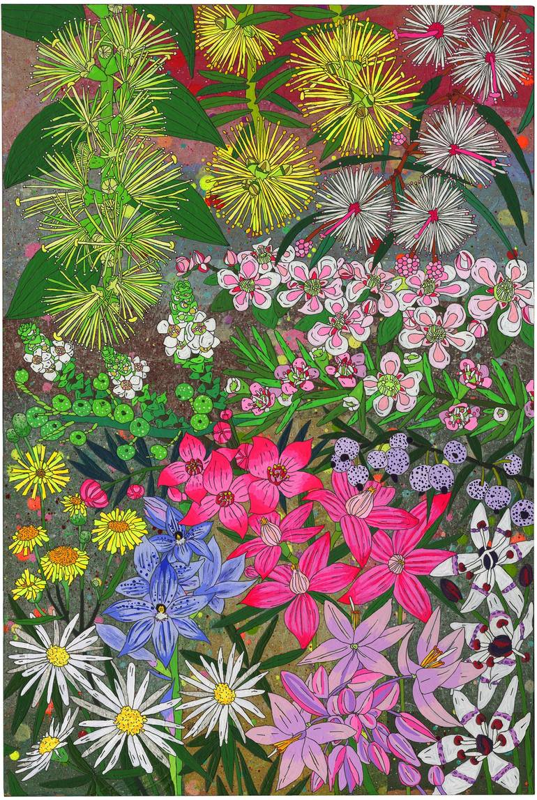 Original Contemporary Floral Paintings by Sarah Beetson