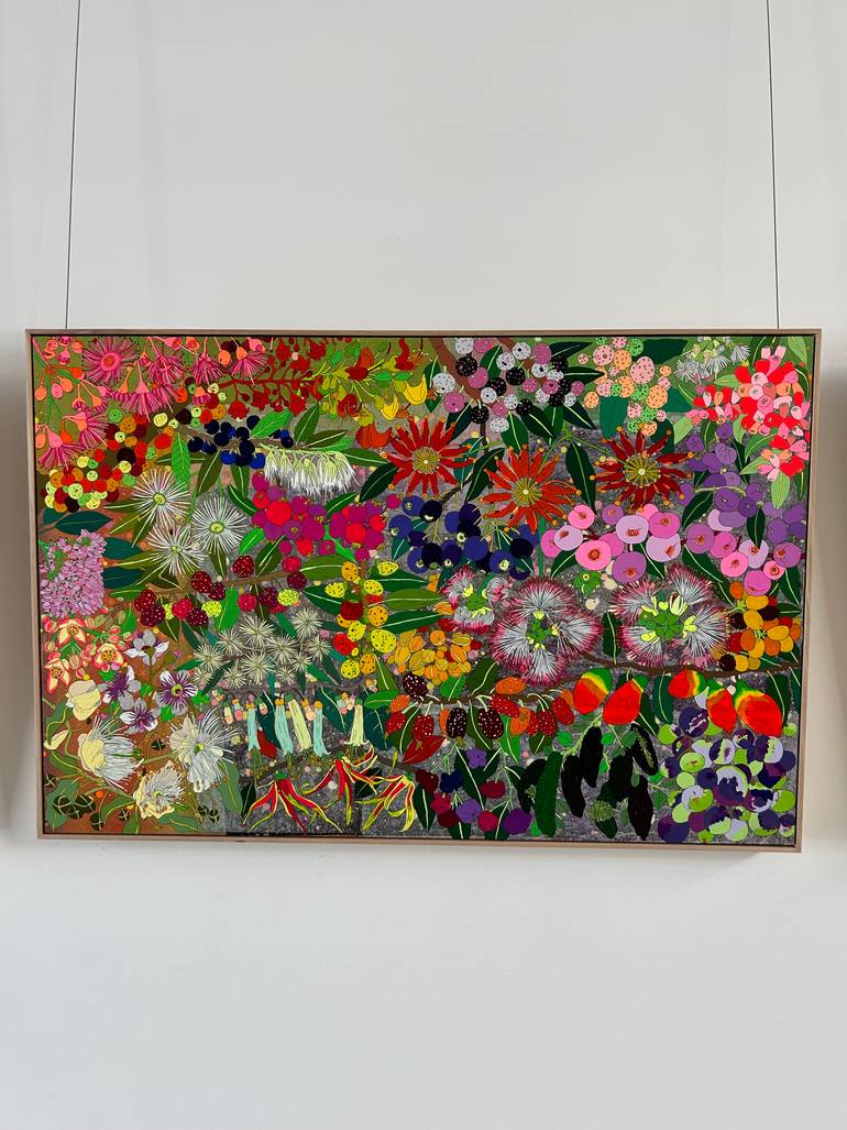 Original Pop Art Floral Painting by Sarah Beetson