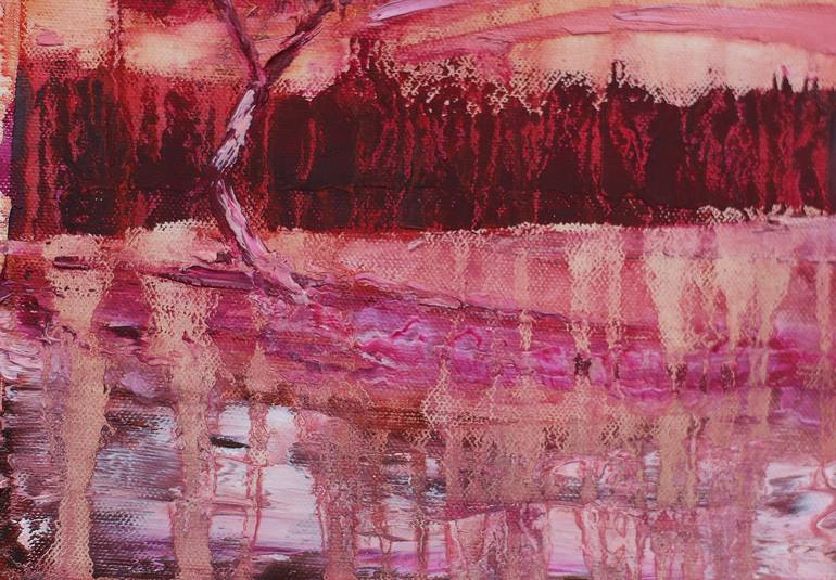 Original Art Deco Tree Painting by Mia Hunter