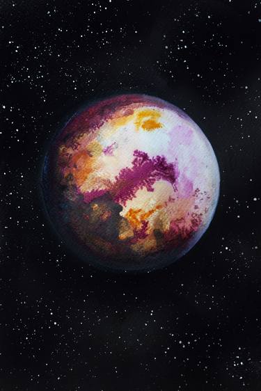 Print of Outer Space Paintings by sarah louise johnson