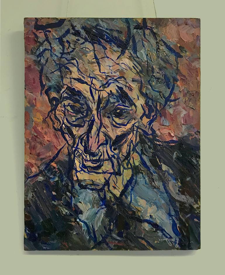 Original Abstract Expressionism People Painting by Anton Moskovkin