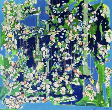 Original Abstract Expressionism Nature Painting by Elise Van Es
