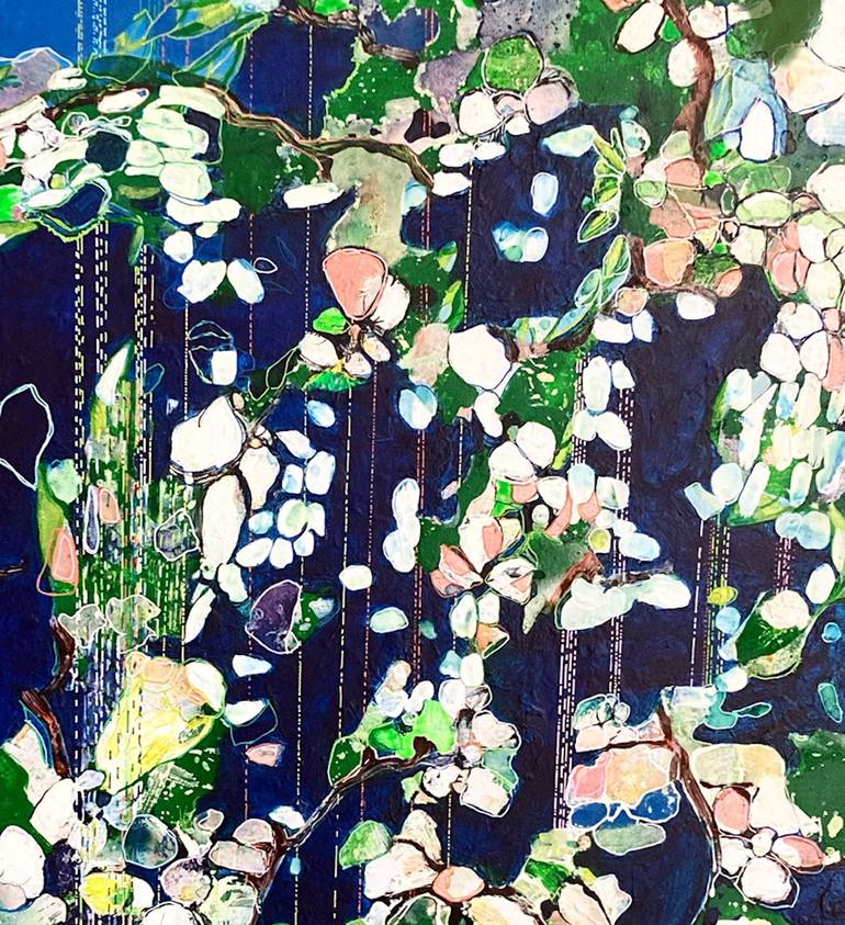 Original Abstract Expressionism Nature Painting by Elise Van Es