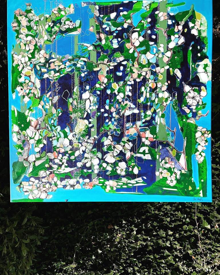 Original Abstract Expressionism Nature Painting by Elise Van Es