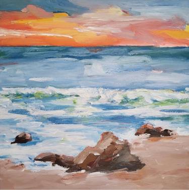 Original Expressionism Seascape Paintings by kenneth johnson