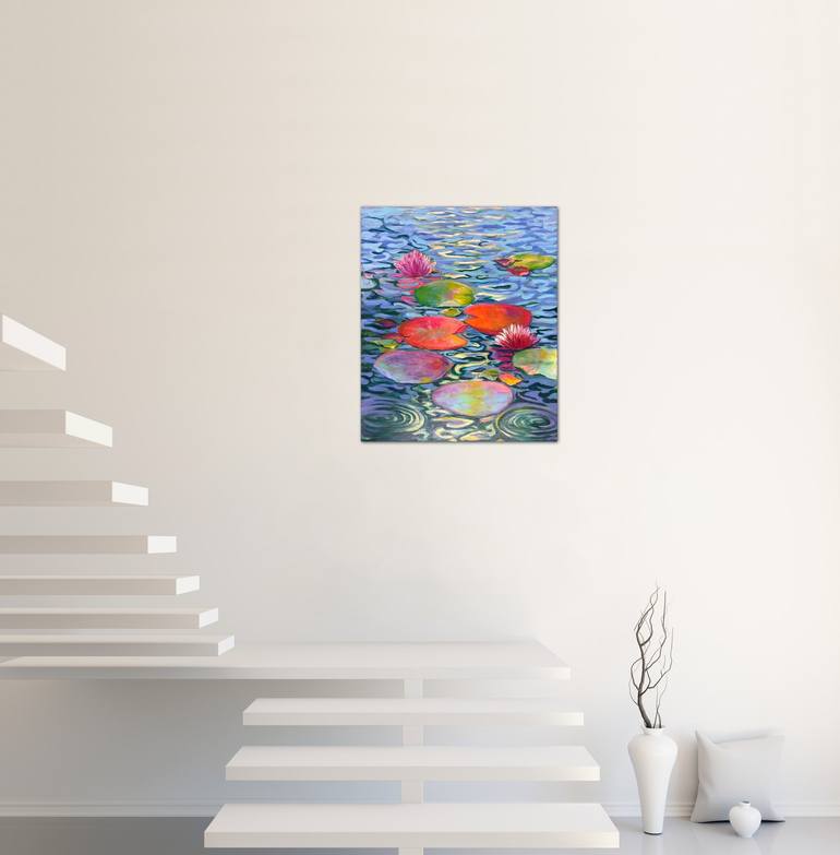 Original Floral Painting by Siham Itani