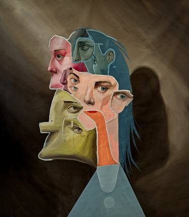 Saatchi Art Artist Oscar Nin; Paintings, “The Girl Who Forgot Her Face” #art