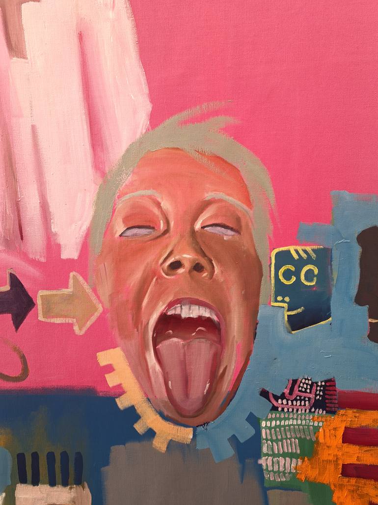 Original Contemporary People Painting by Oscar Nin