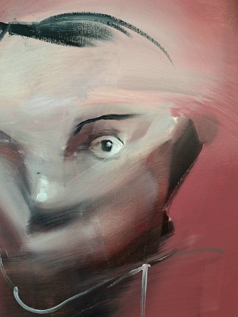 Original Portraiture People Painting by Oscar Nin