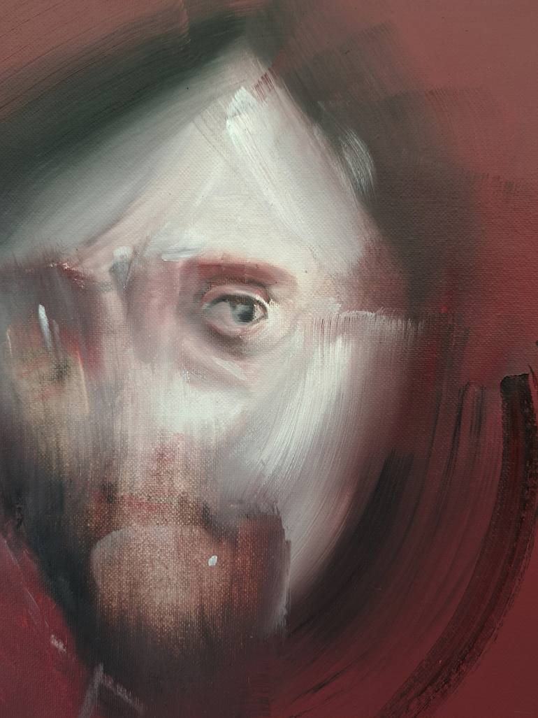 Original Portraiture People Painting by Oscar Nin