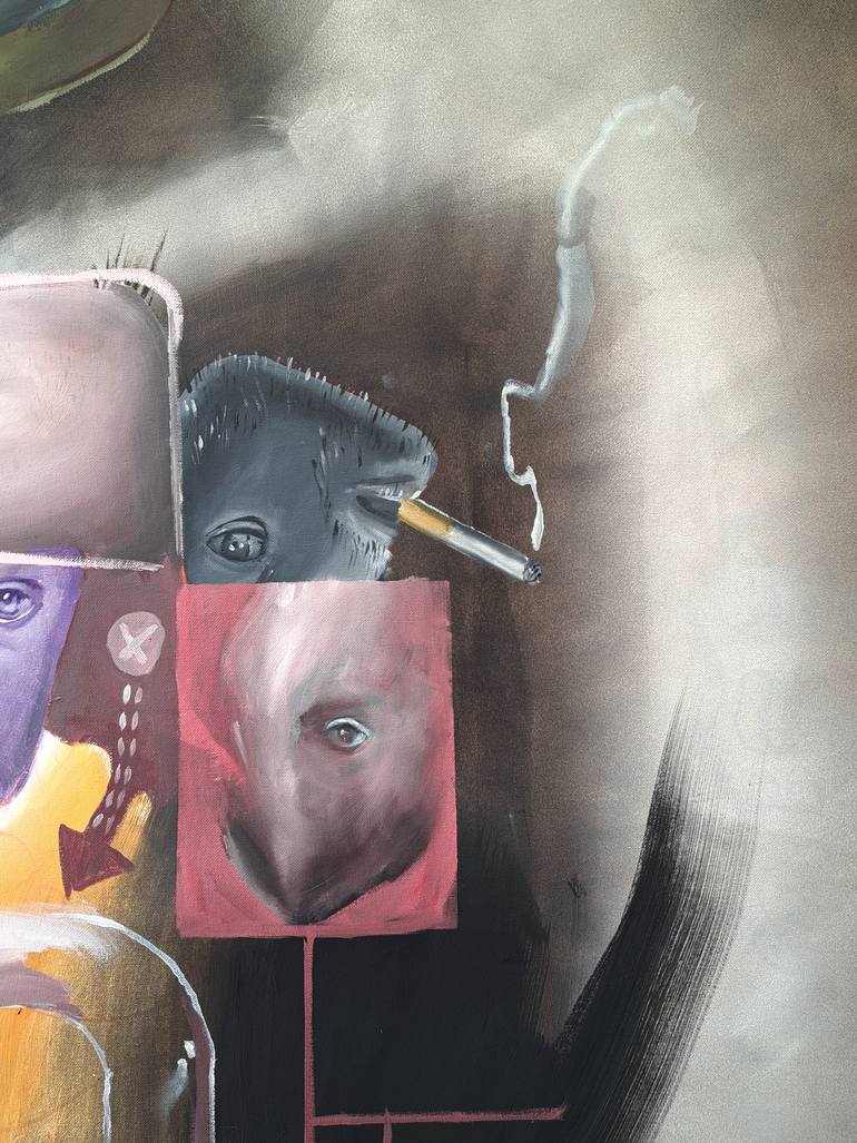 Original Contemporary People Painting by Oscar Nin