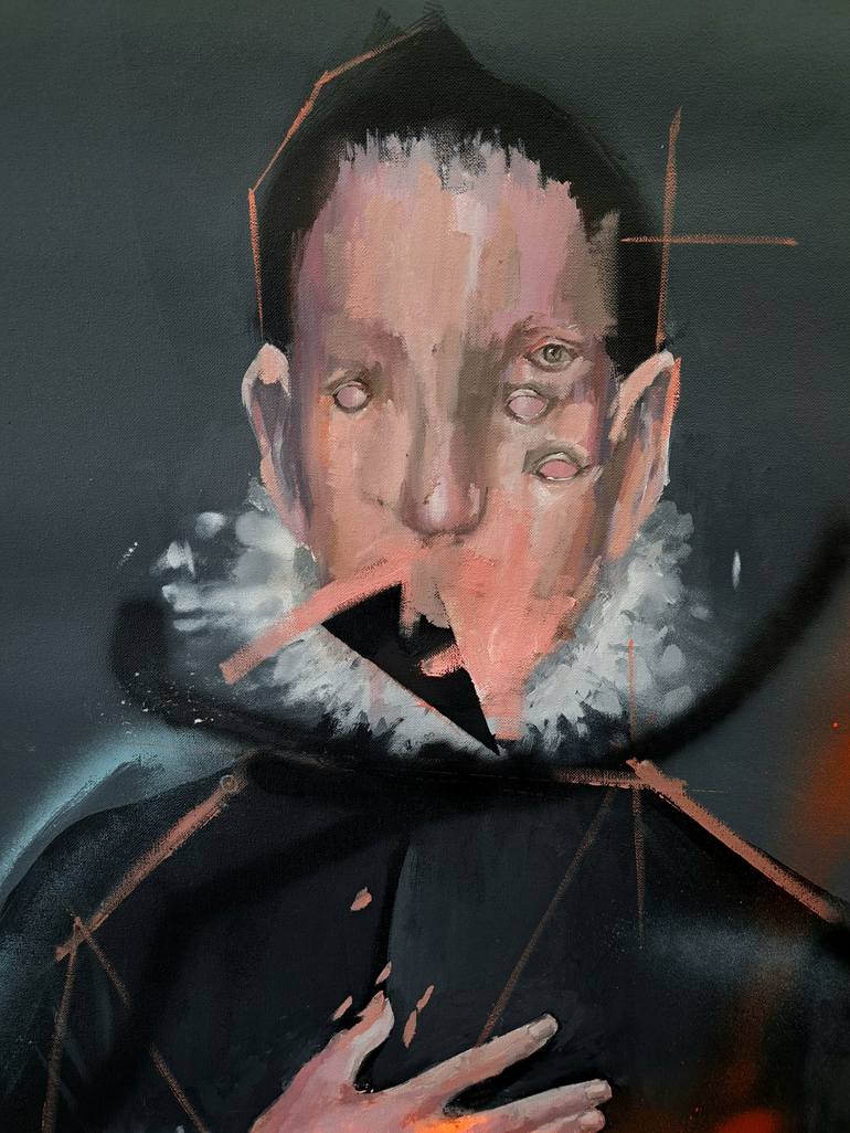 Original Portraiture Portrait Painting by Oscar Nin