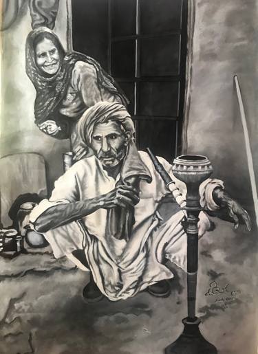 Original Rural life Paintings by Neeraj Kumar