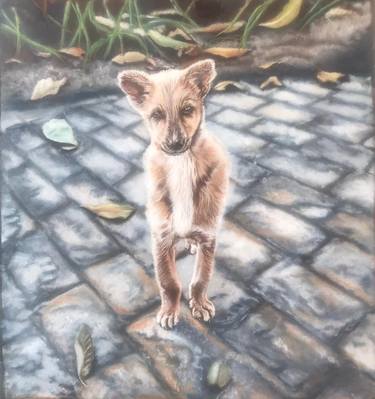 Original Realism Dogs Paintings by Neeraj Kumar