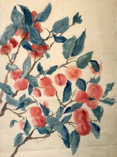 Print of Minimalism Floral Paintings by Hong Nguyen